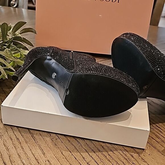 Black platform dress booties size 7 NWT Thalia Sodi - Picture 7 of 11